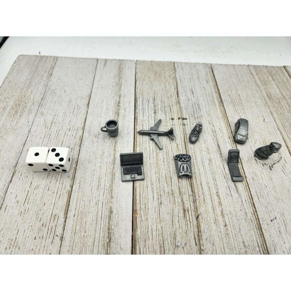 Monopoly here and now Replacement Set of 8 Replacement Tokens Pieces Movers